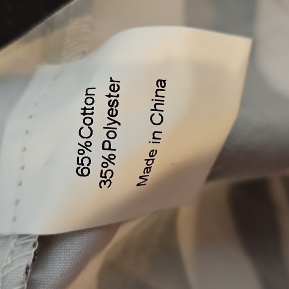 NWT Lars Amadeus Mens Stripe Short Sleeved White & Black Button Down Shirt XL - Picture 6 of 6